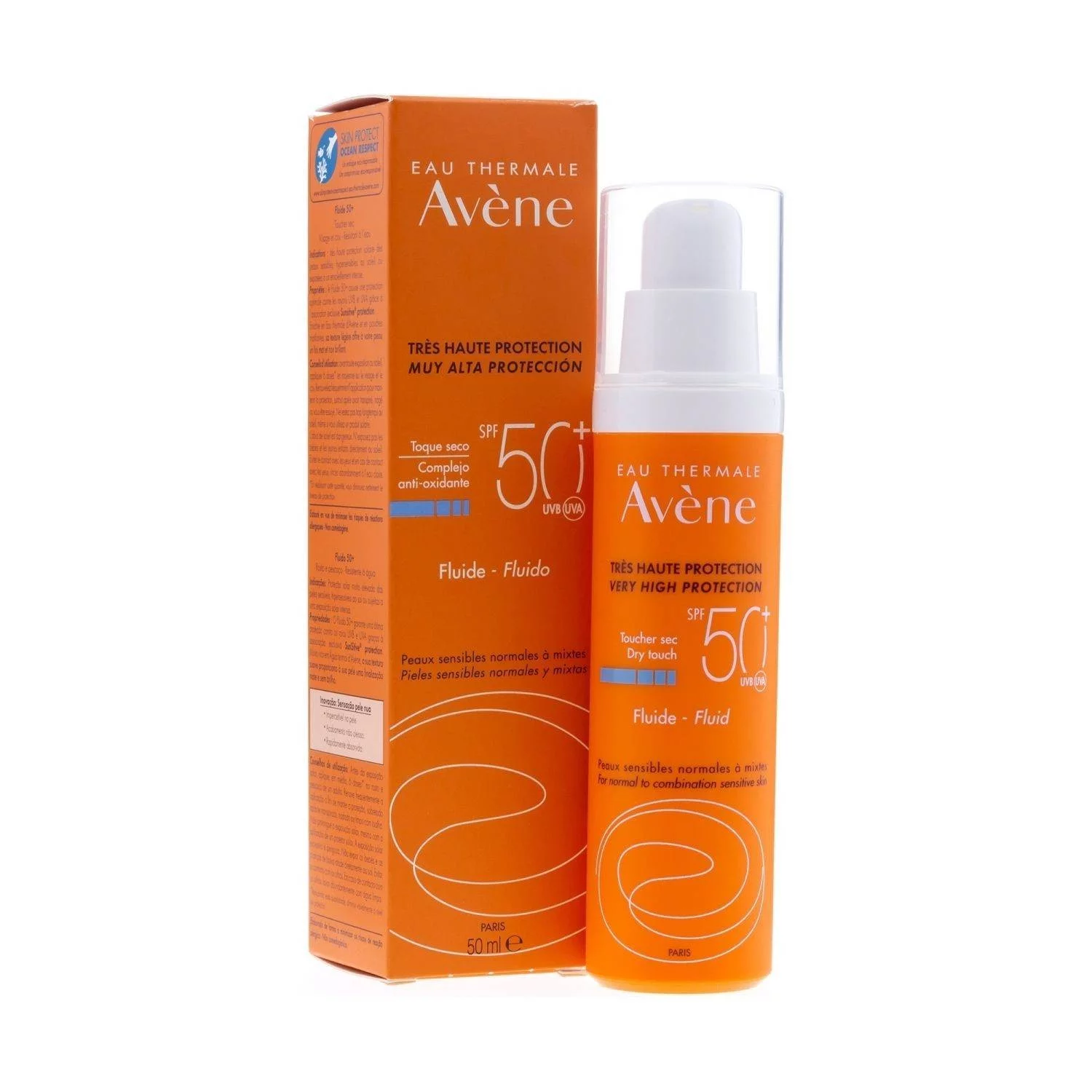 avene ecran fluide invisible spf50+ 50ml