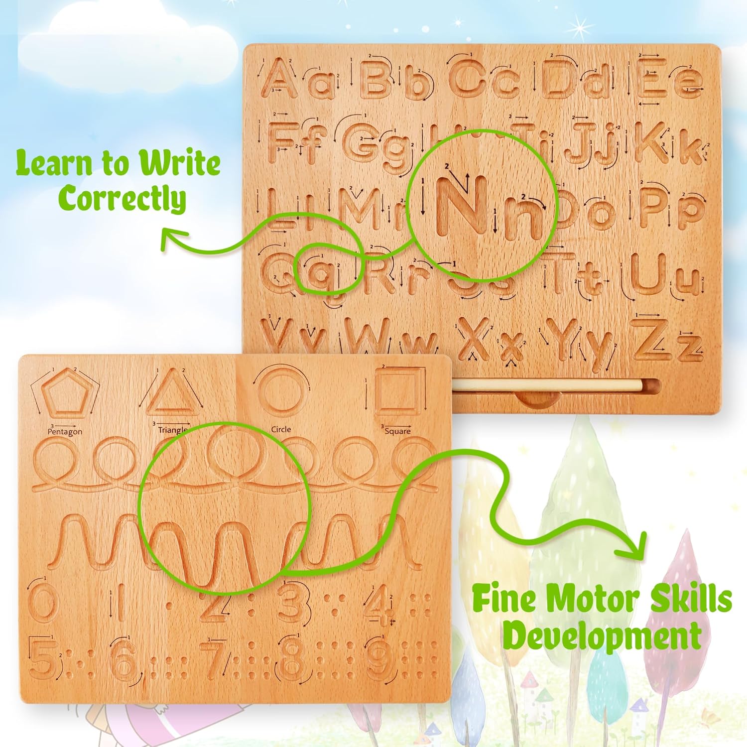 Planche de Traçage Alphabet Montessori : Outil Éducatif pour Maternelle – Image 2