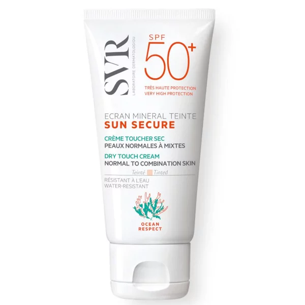svr sun secure ecran teinté spf 50+ peaux normales a mixtes